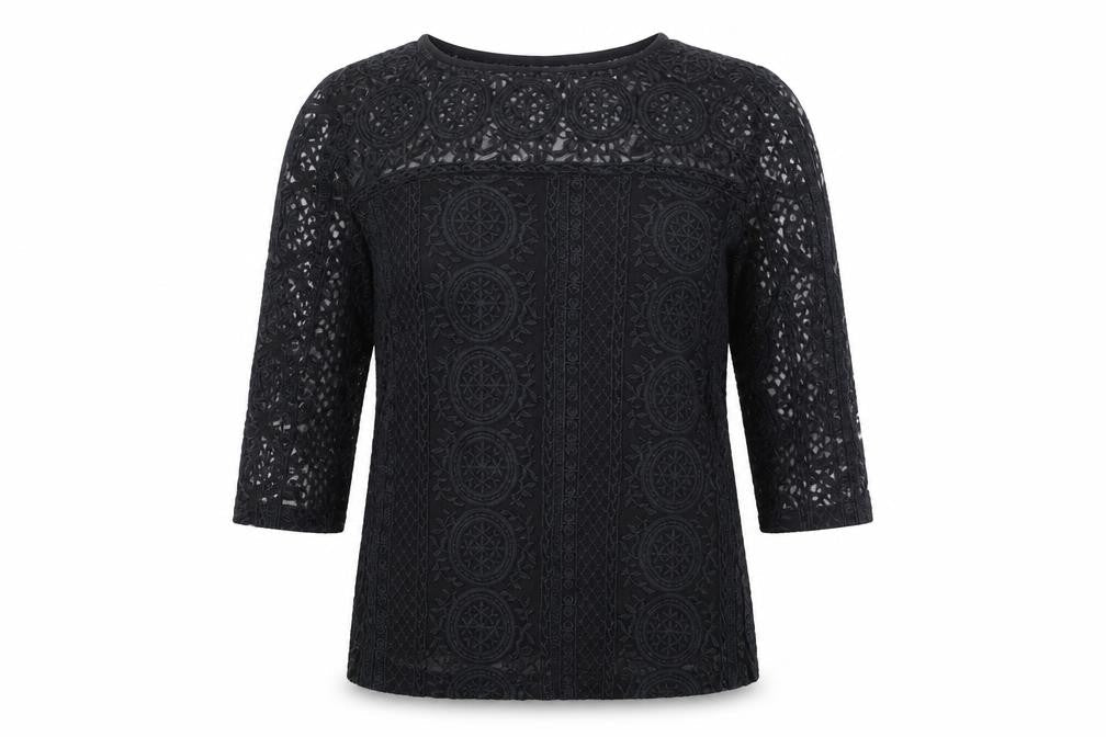 Womens UK Size 8 NEXT Black Basic Blouse