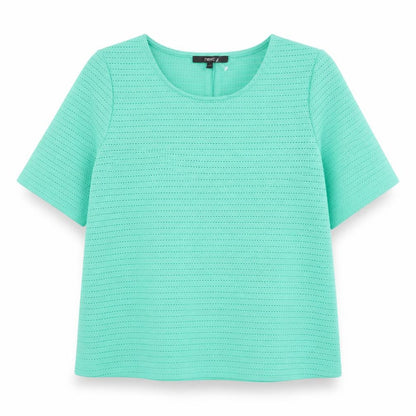 NEXT Womens Green Polyester Jersey T-Shirt Size 12 Round Neck