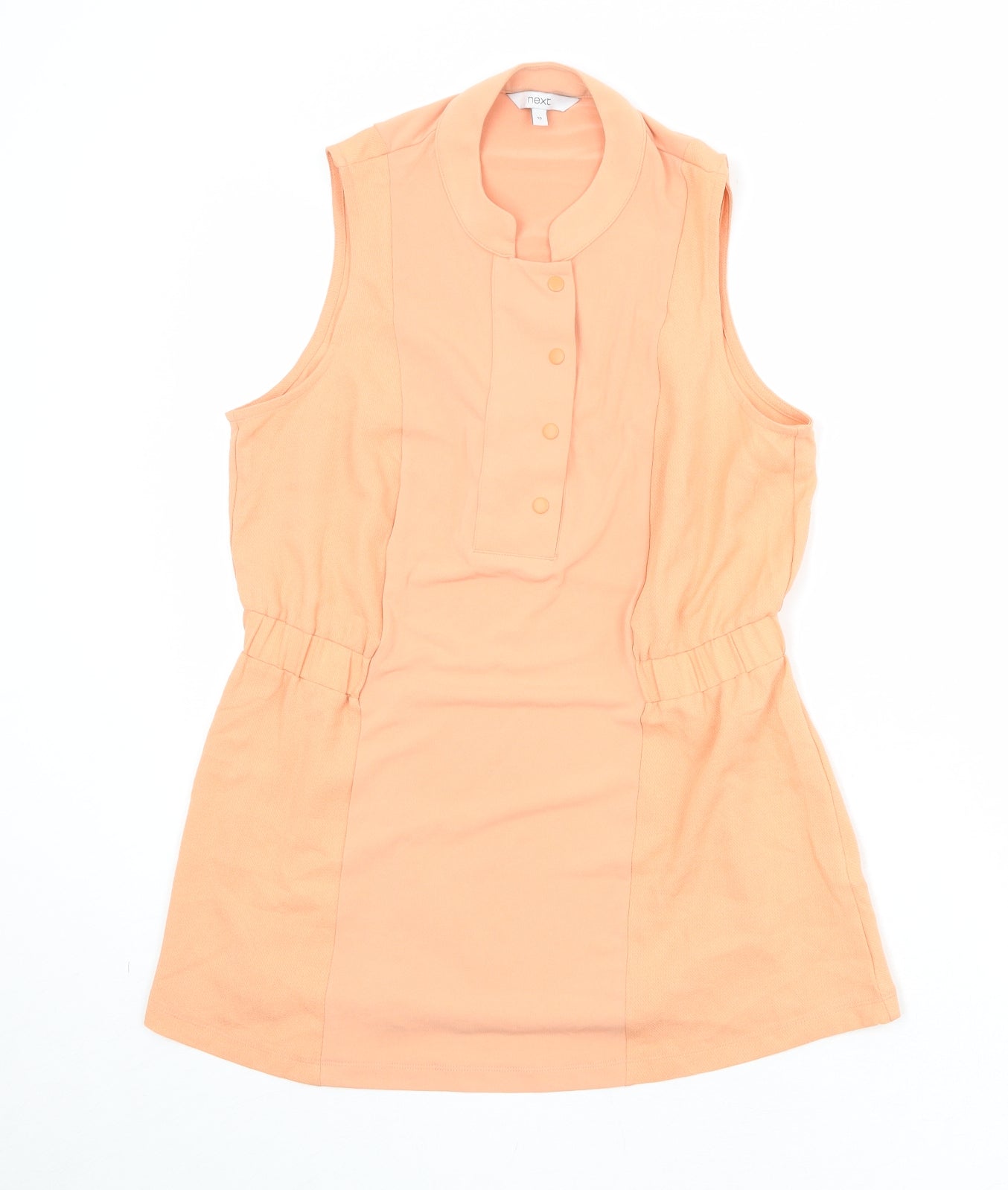 Womens UK Size 10 NEXT Orange Basic Tank