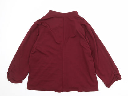 Mint Limit Womens Red Kimono Jacket Size 2XL