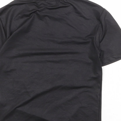ASOS Womens Black Polyester Basic T-Shirt Size S Round Neck