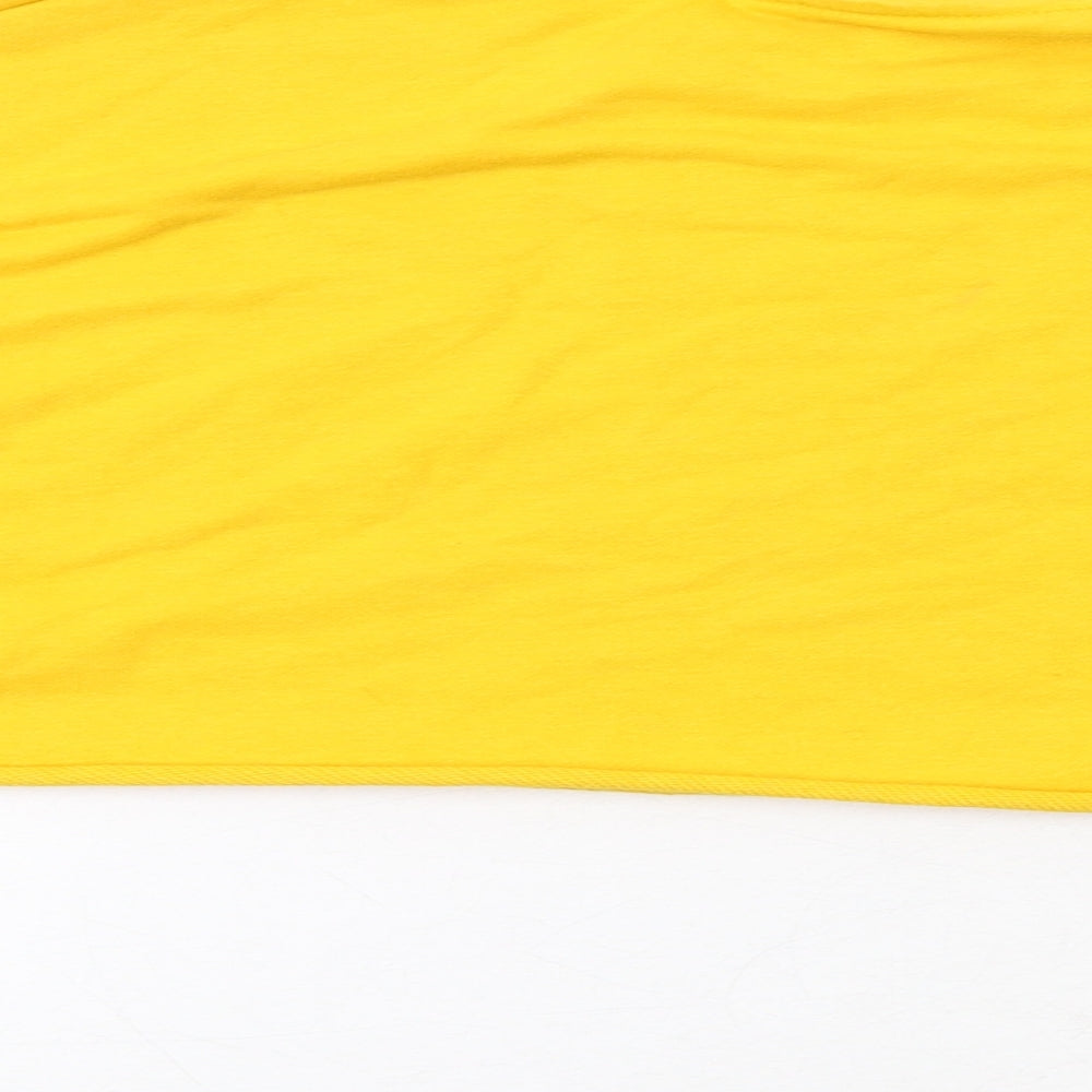 Weekday Womens Yellow Cotton Pullover Sweatshirt Size M Pullover