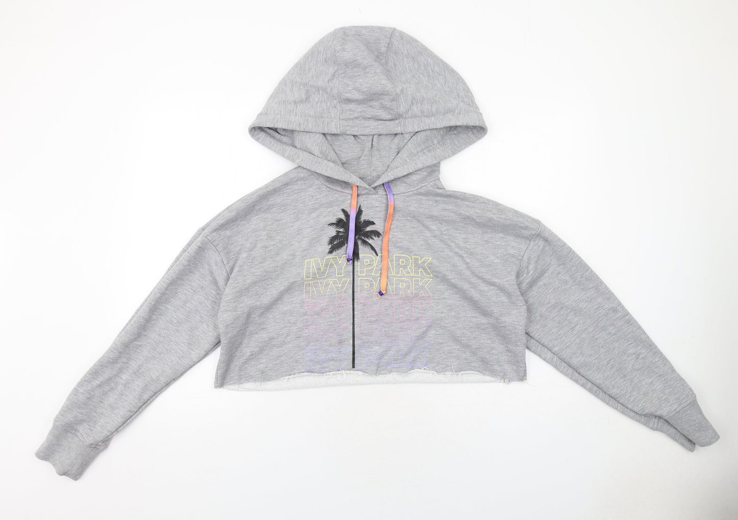 IVY PARK Womens Grey Polyester Pullover Hoodie Size S Pullover