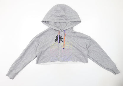 IVY PARK Womens Grey Polyester Pullover Hoodie Size S Pullover