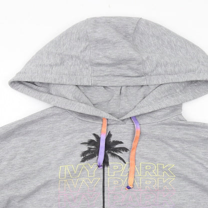 IVY PARK Womens Grey Polyester Pullover Hoodie Size S Pullover