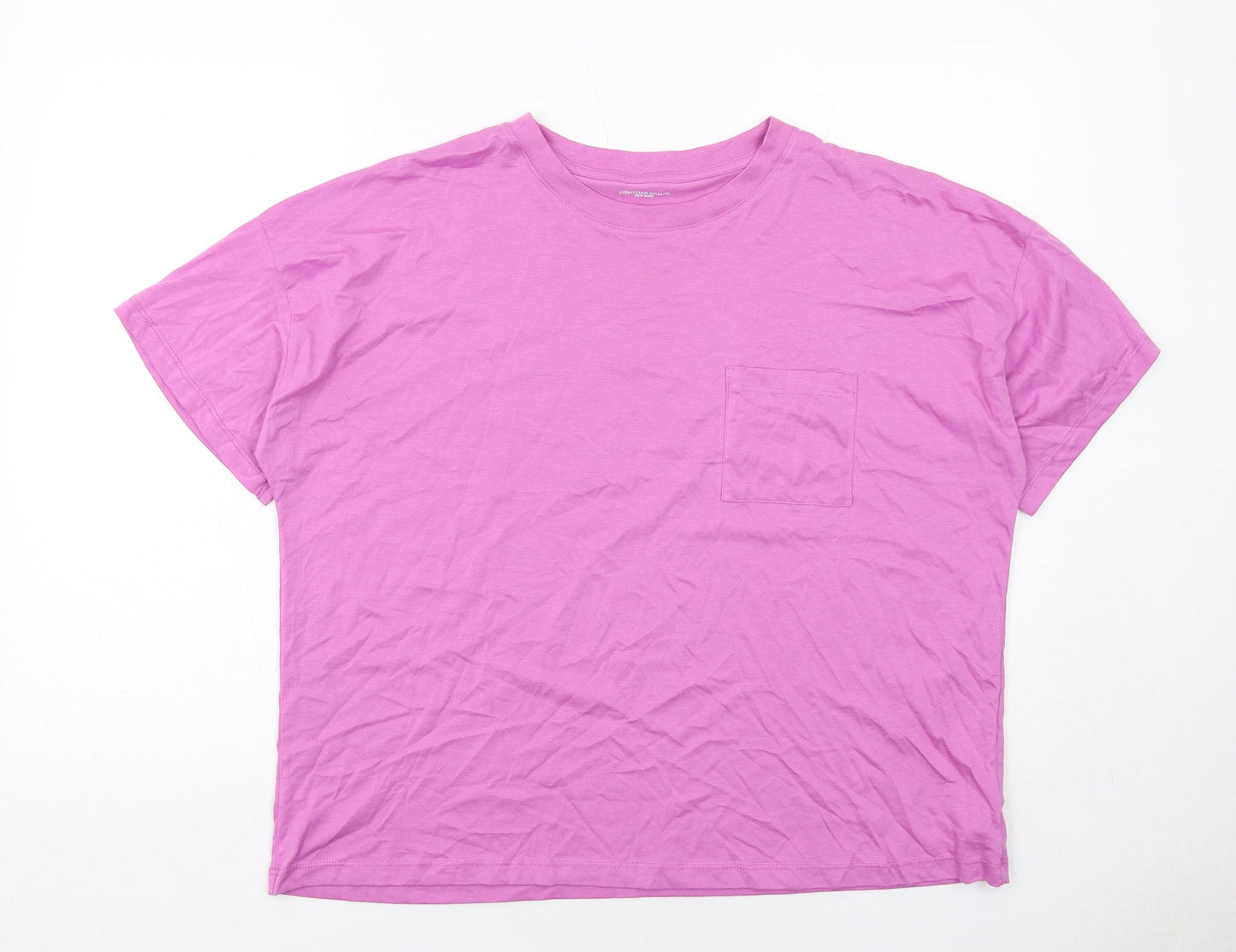 Womens UK Size XL Christian Siriano Purple Basic T-Shirt