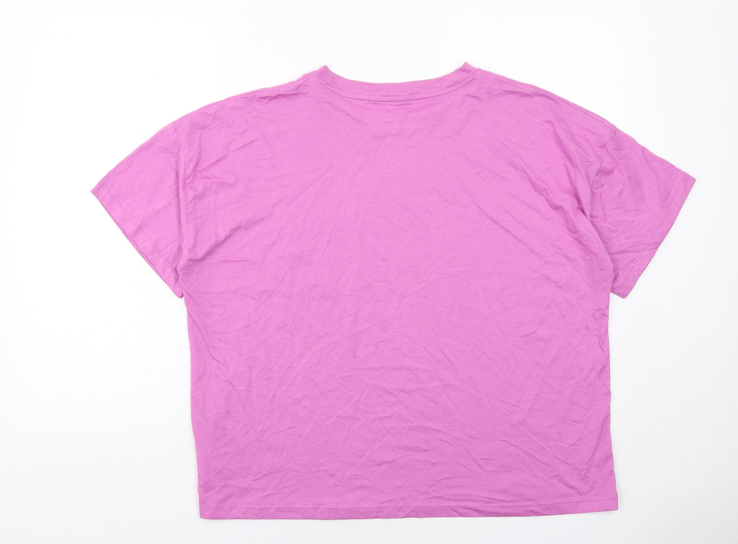 Womens UK Size XL Christian Siriano Purple Basic T-Shirt