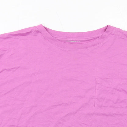 Womens UK Size XL Christian Siriano Purple Basic T-Shirt