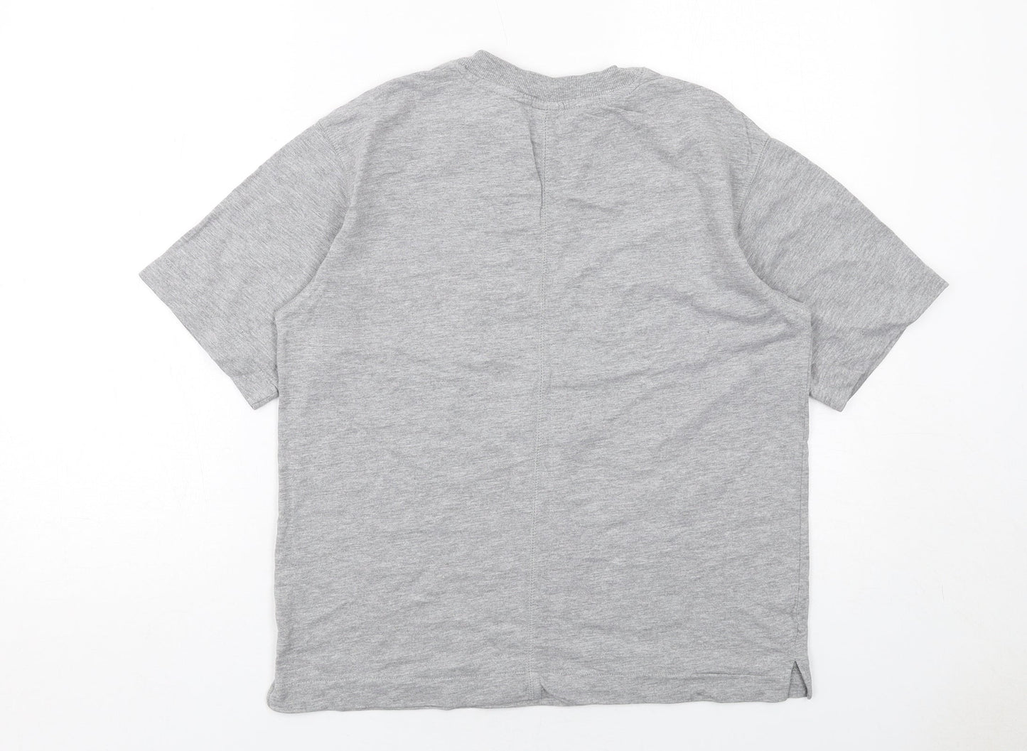 Womens UK Size S H&M Grey Basic T-Shirt