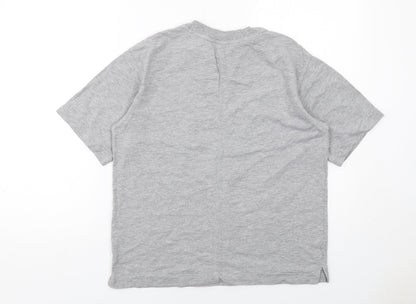 Womens UK Size S H&M Grey Basic T-Shirt