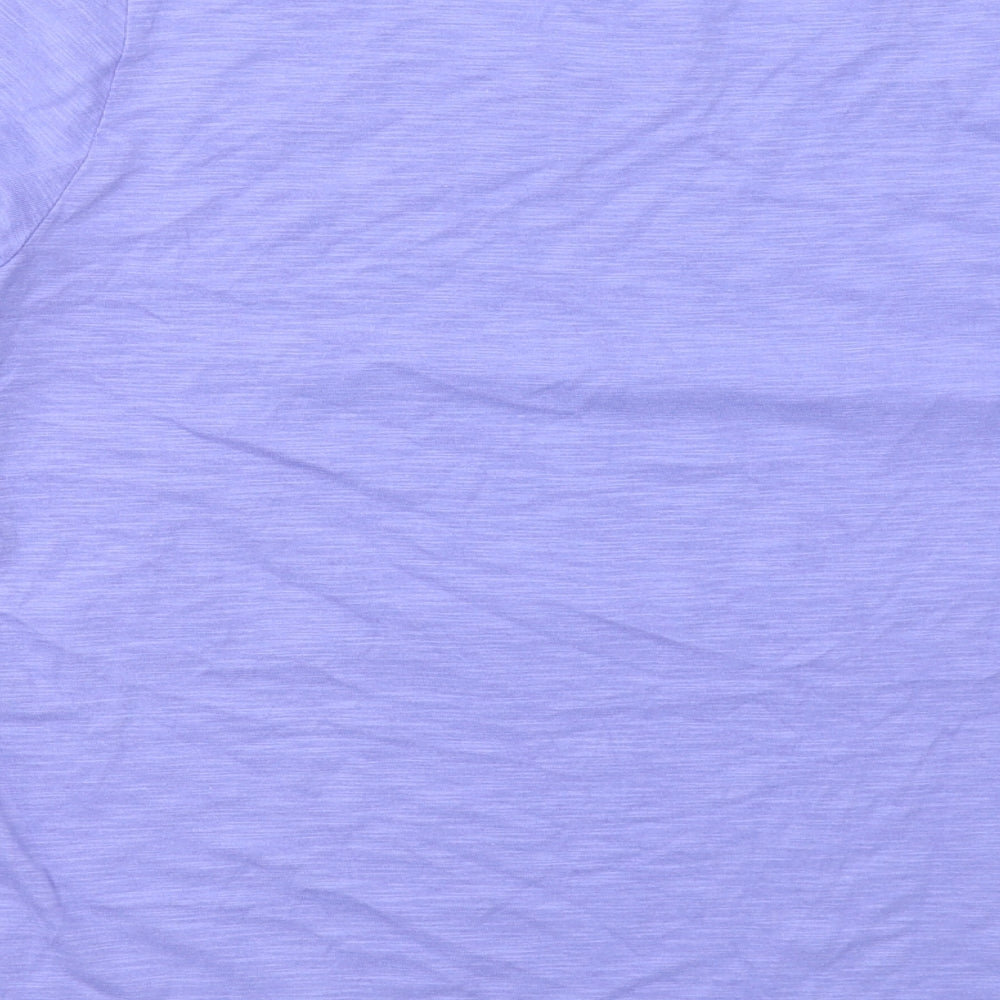 Womens UK Size L First Avenue Purple Basic T-Shirt