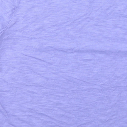 Womens UK Size L First Avenue Purple Basic T-Shirt