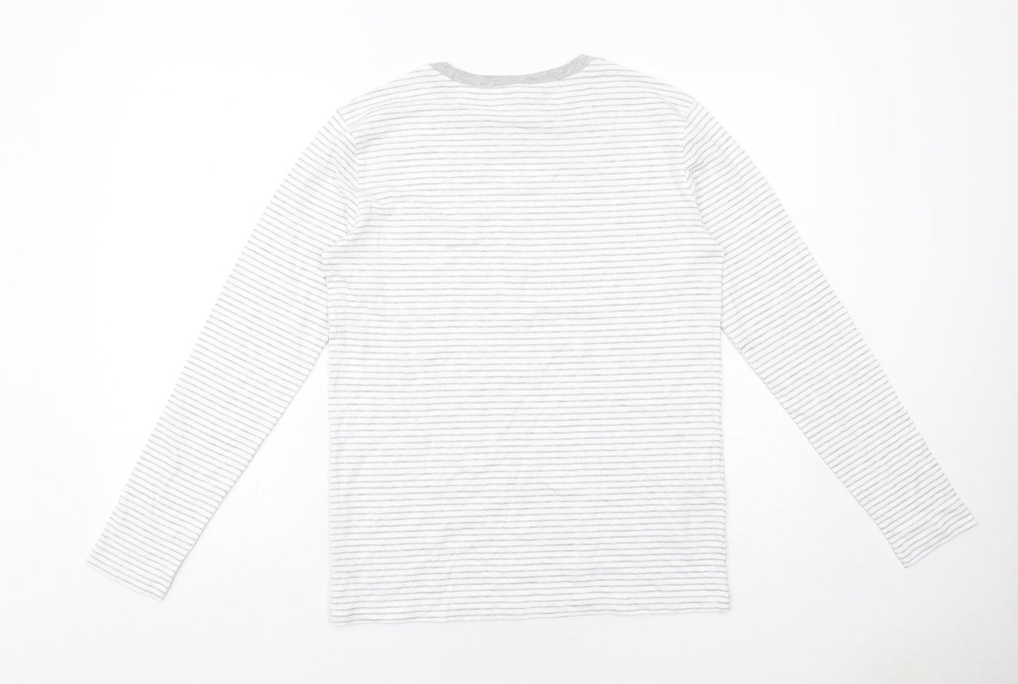 Womens UK Size S Mango White Basic T-Shirt