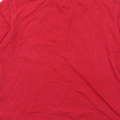 Womens UK Size 10 Dorothy Perkins Red Basic T-Shirt