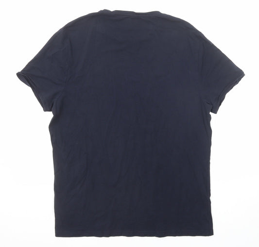 Womens UK Size XL C&A Blue Basic T-Shirt