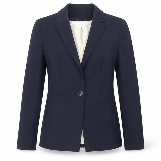 Marks and Spencer Womens Blue Polyester Jacket Suit Jacket Size 10