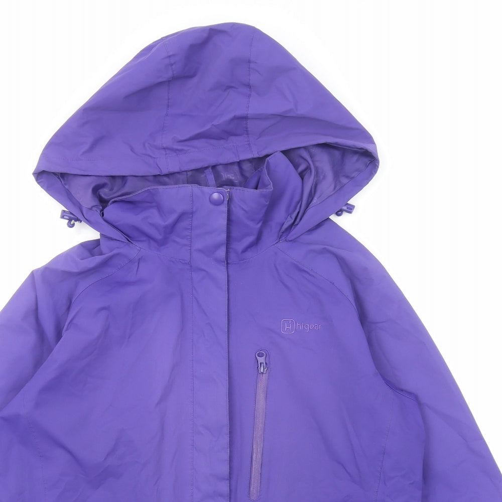 Womens UK Size 12 Hi Gear Purple Windbreaker Coat