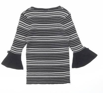 Womens UK Size 8 Izabel London Black Pullover Jumper