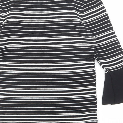 Womens UK Size 8 Izabel London Black Pullover Jumper