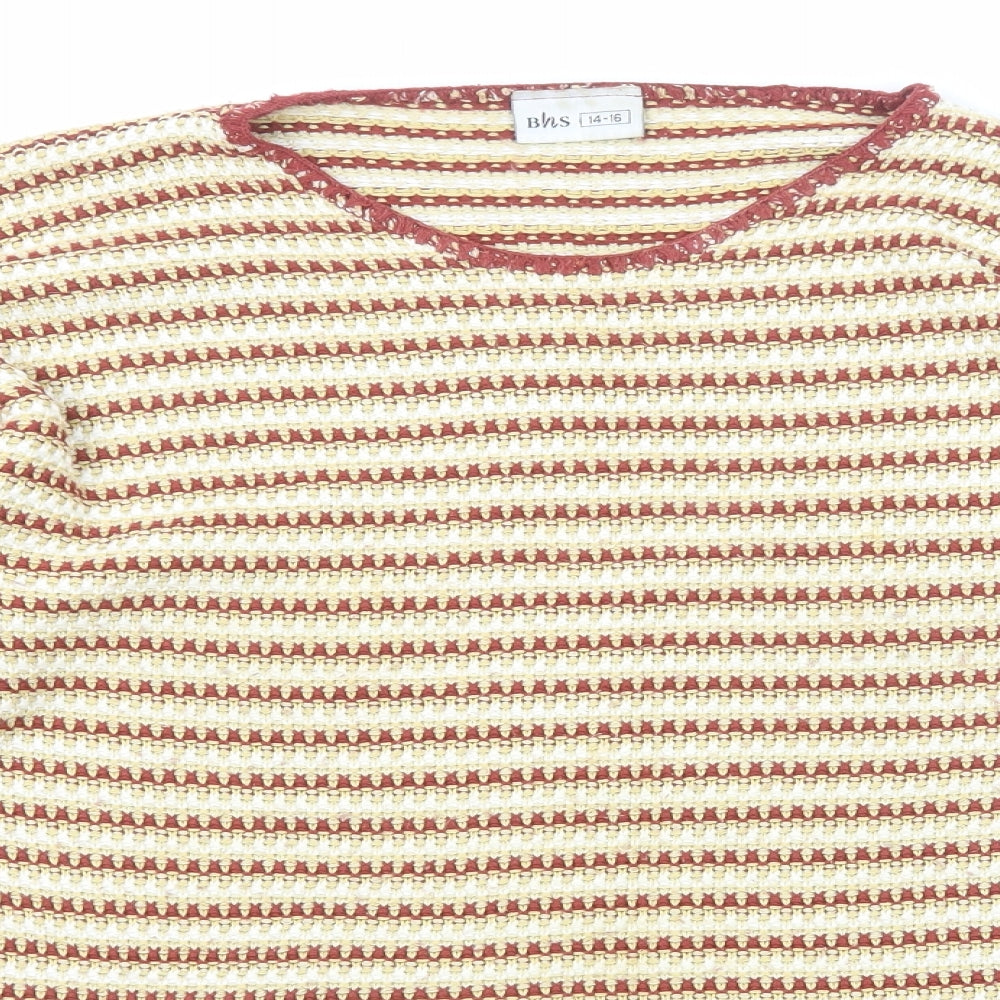 Womens UK Size 14 BHS Multicoloured Pullover Jumper