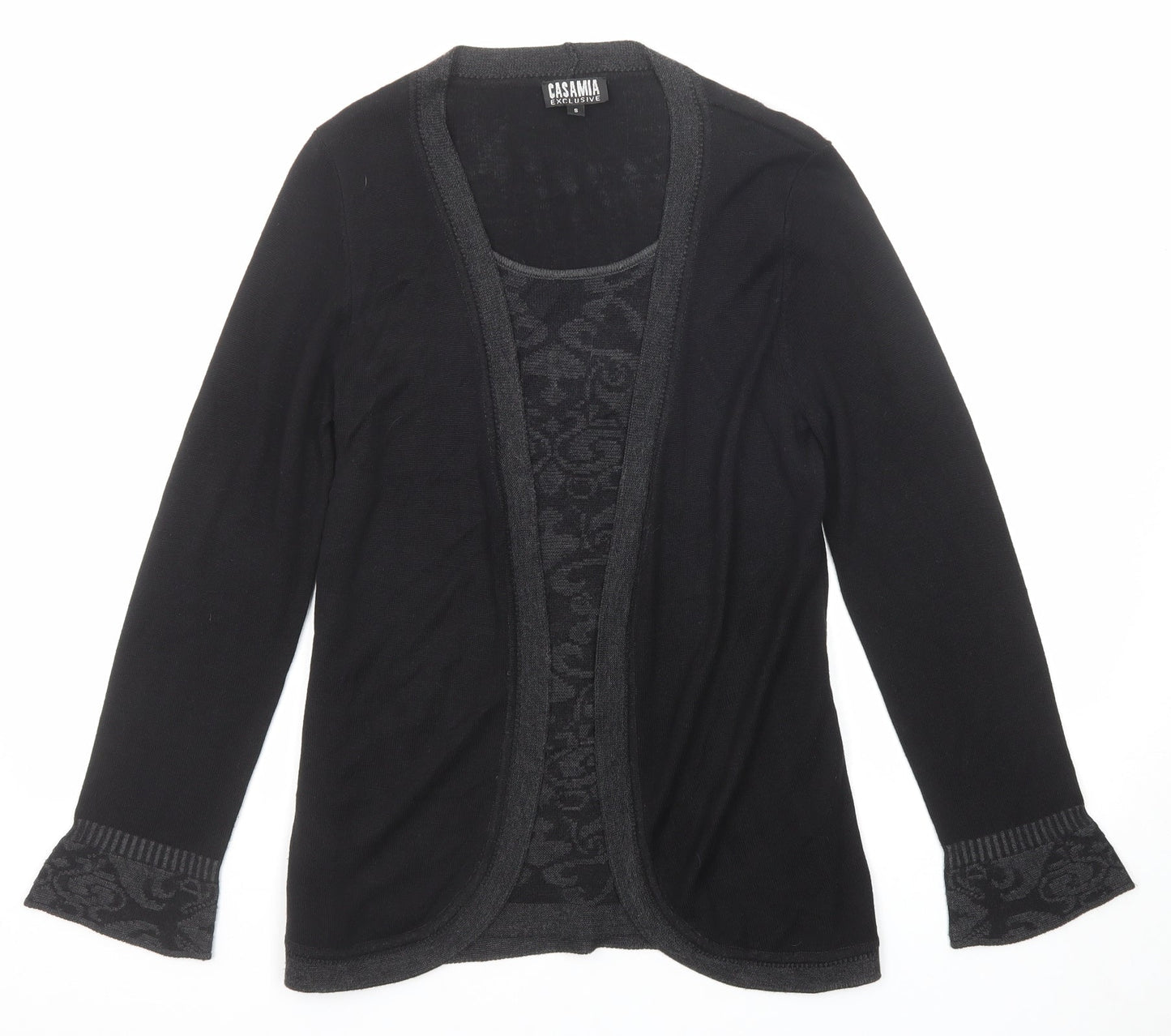 Womens UK Size S CASAMIA Black Pullover Jumper