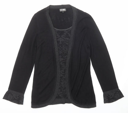 Womens UK Size S CASAMIA Black Pullover Jumper