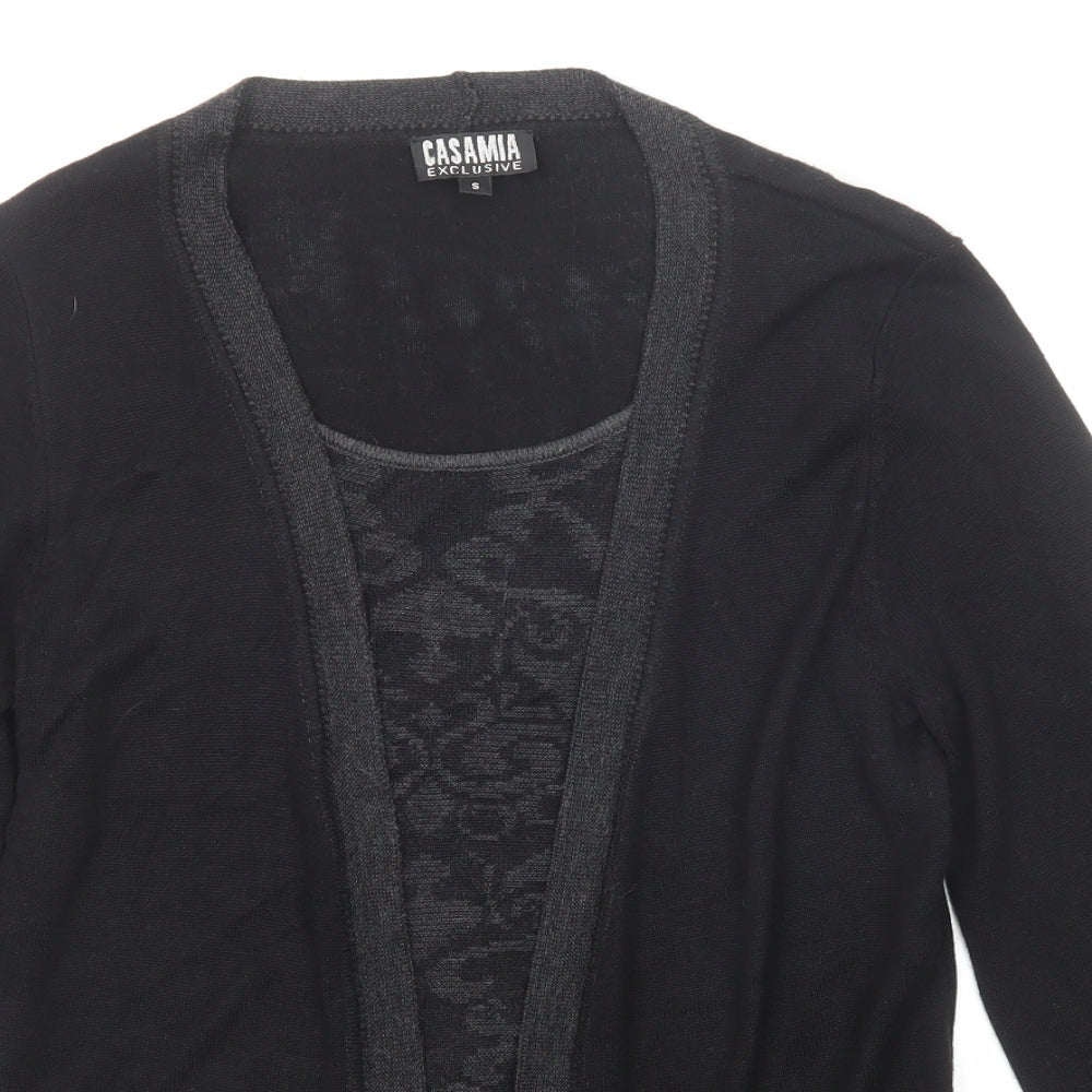 Womens UK Size S CASAMIA Black Pullover Jumper