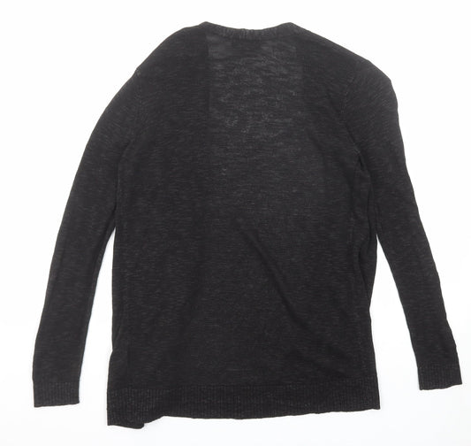Gap Womens Black V-Neck Acrylic Cardigan Jumper Size S