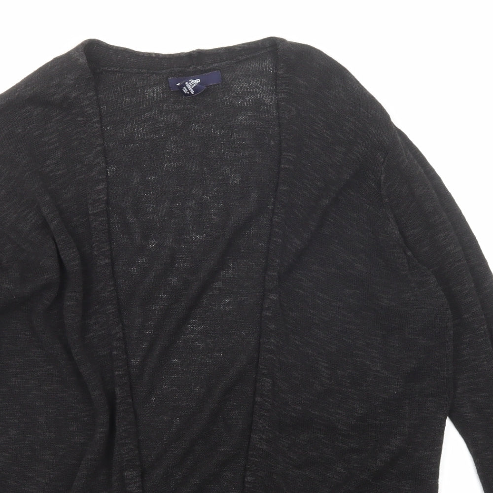 Gap Womens Black V-Neck Acrylic Cardigan Jumper Size S