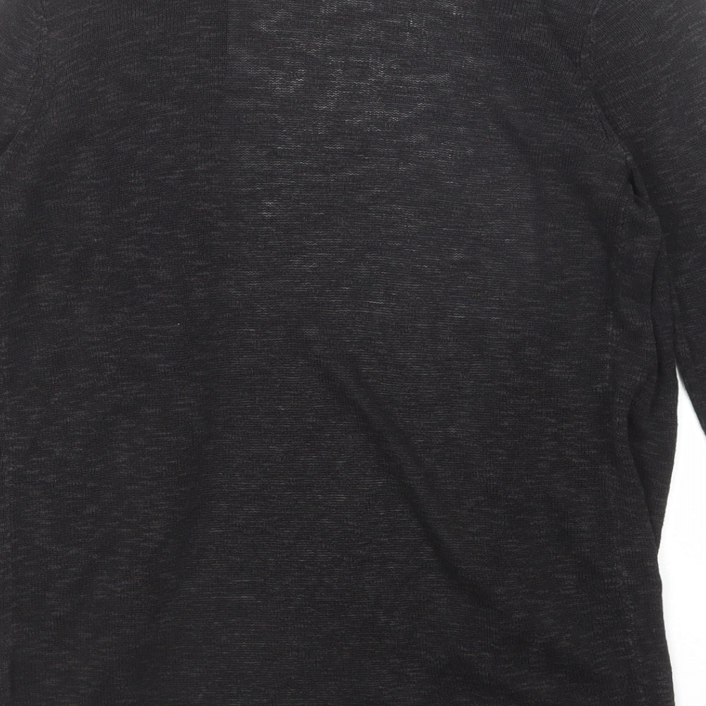 Gap Womens Black V-Neck Acrylic Cardigan Jumper Size S