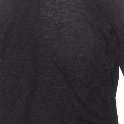 Gap Womens Black V-Neck Acrylic Cardigan Jumper Size S