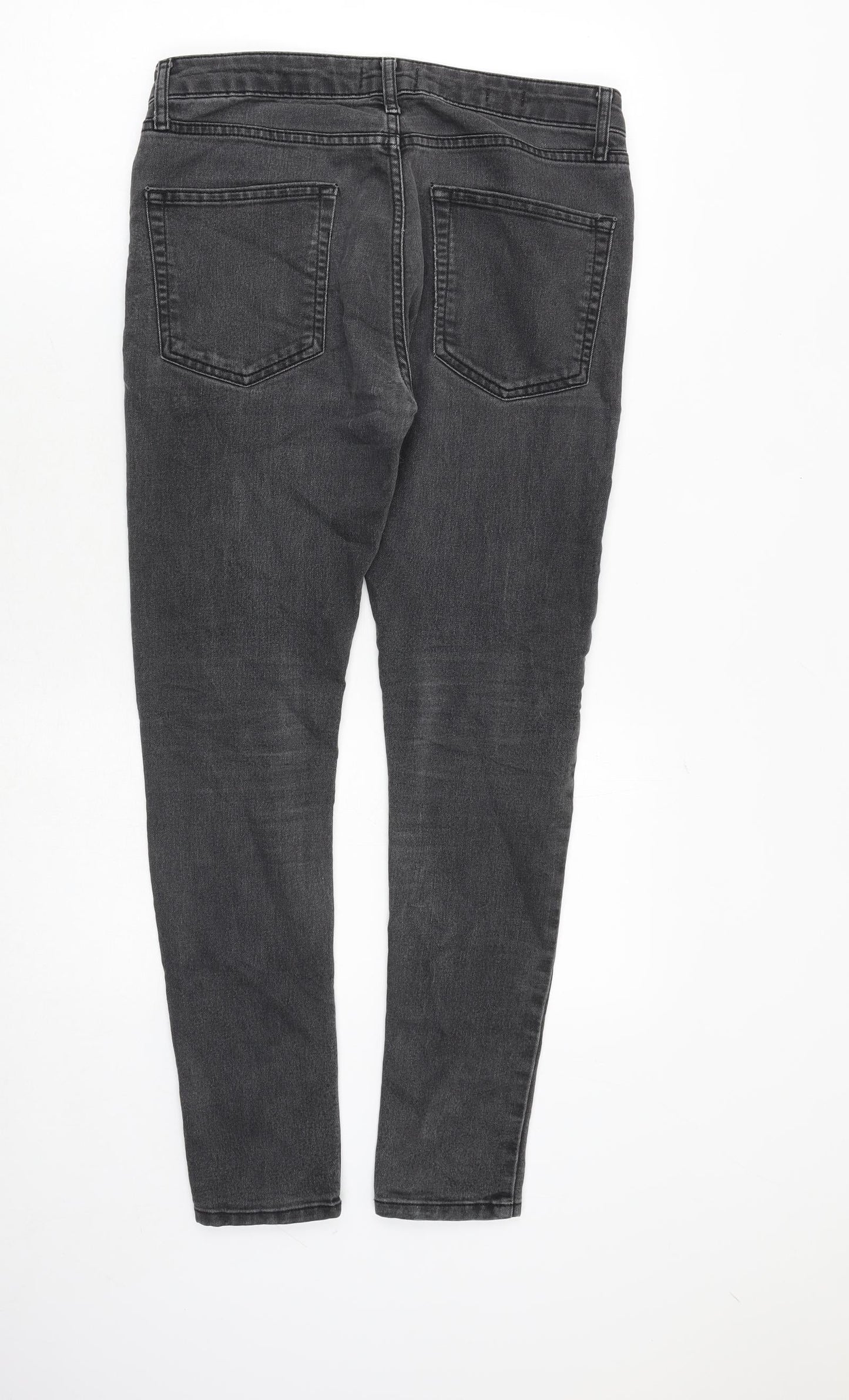 Mens UK Size 32 in Topman Slim Fit Skinny Grey Jeans