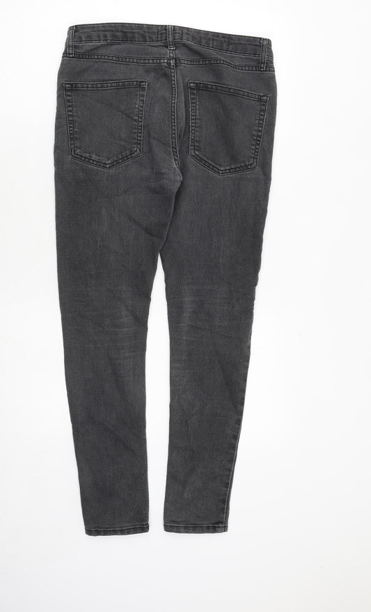 Mens UK Size 32 in Topman Slim Fit Skinny Grey Jeans