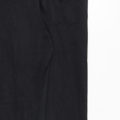 Topshop Womens Black Cotton Skinny Jeans Size 26 Regular Zip