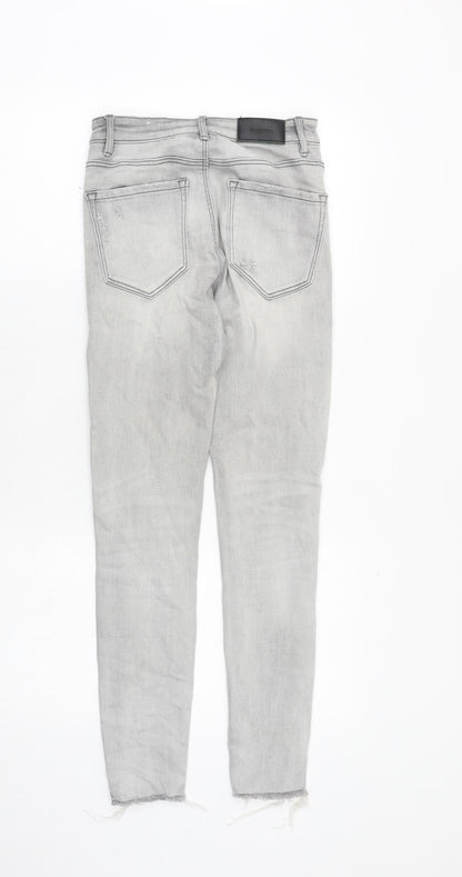 Womens UK Size 6 Stradivarius Slim Fit Skinny Grey Jeans