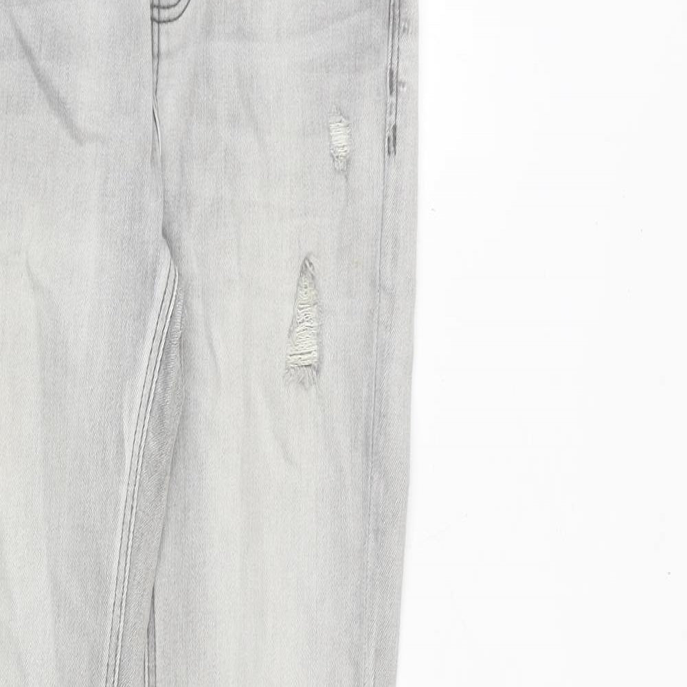 Womens UK Size 6 Stradivarius Slim Fit Skinny Grey Jeans