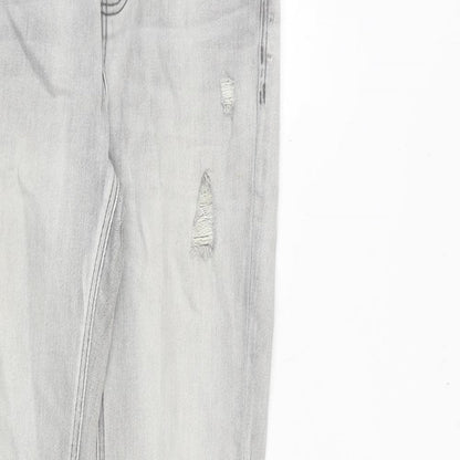 Womens UK Size 6 Stradivarius Slim Fit Skinny Grey Jeans