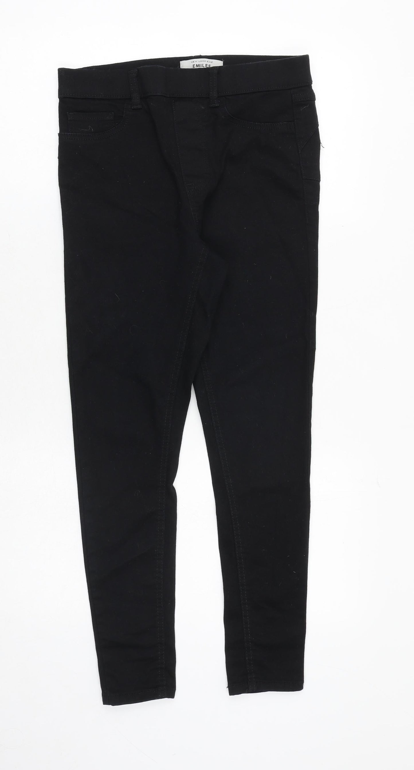 New Look Womens Black Cotton Jegging Jeans Size 10 Slim