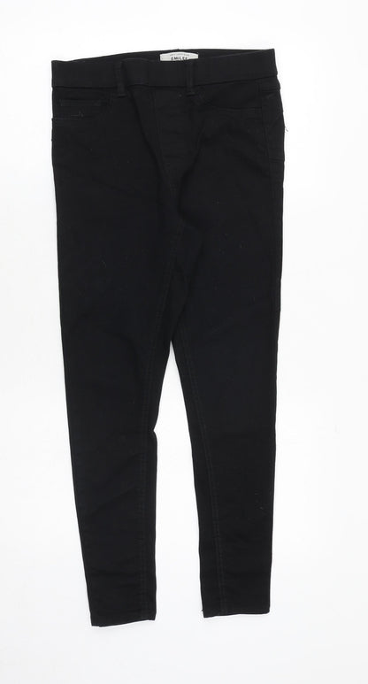 New Look Womens Black Cotton Jegging Jeans Size 10 Slim