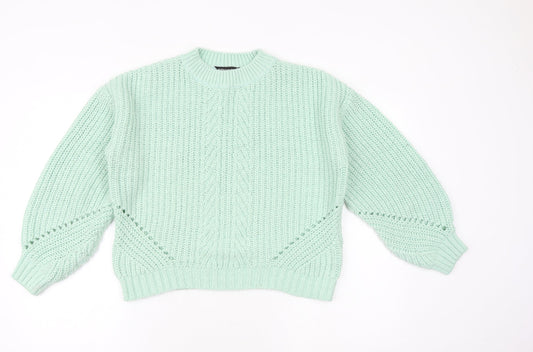 Womens UK Size S Dorothy Perkins Green Pullover Jumper