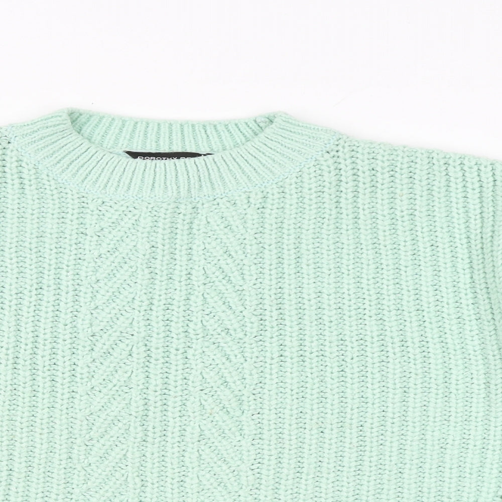 Womens UK Size S Dorothy Perkins Green Pullover Jumper