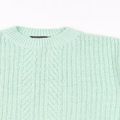 Womens UK Size S Dorothy Perkins Green Pullover Jumper