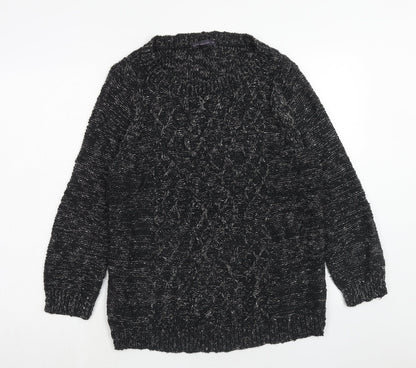 Womens UK Size 10 Marks and Spencer Black Pullover Jumper