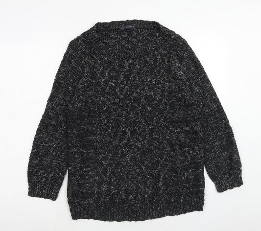Womens UK Size 10 Marks and Spencer Black Pullover Jumper