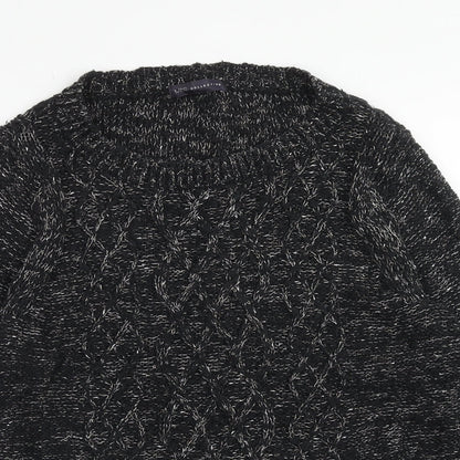 Womens UK Size 10 Marks and Spencer Black Pullover Jumper
