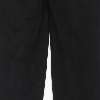 NEXT Womens Black Cotton Skinny Jeans Size 12 Regular Zip