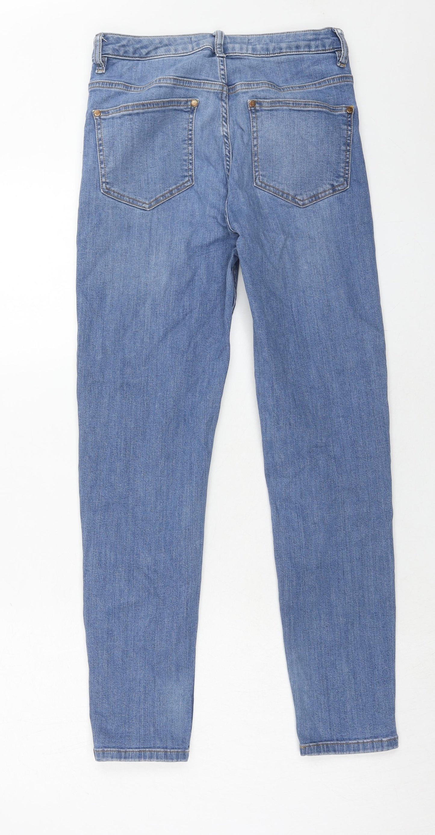 Northmoor Womens Blue Cotton Skinny Jeans Size 29 in L32 in Regular Zip