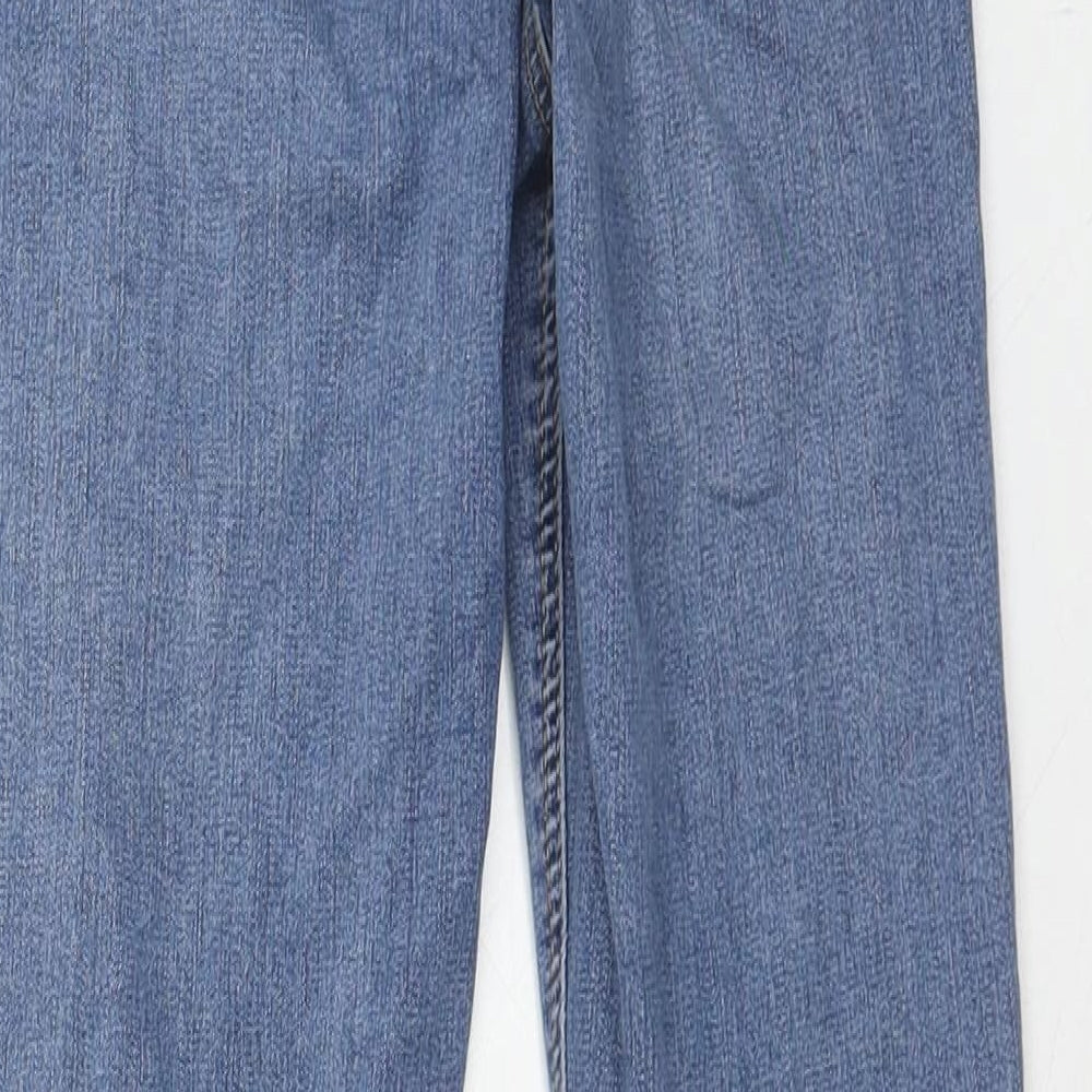 Topshop Womens Blue Cotton Skinny Jeans Size 26 in L32 in Regular Zip