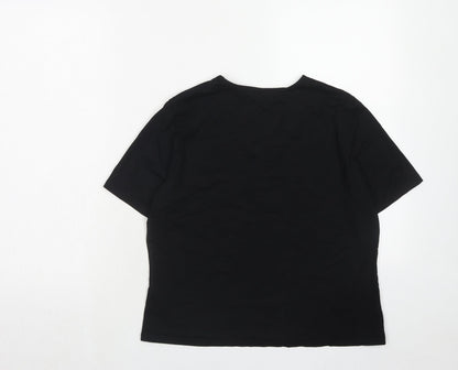 Womens UK Size 14 Marks and Spencer Black Basic Blouse