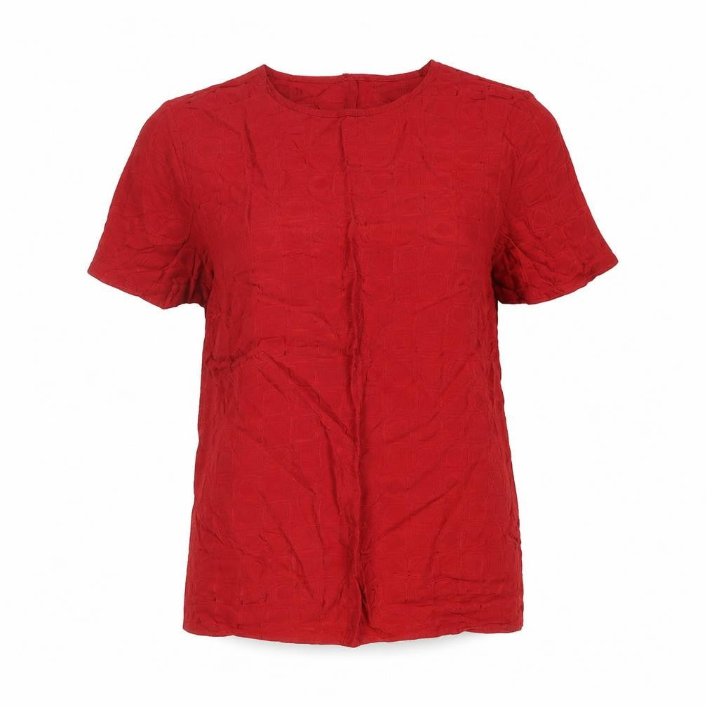 Womens UK Size 12 St Michael Red Basic T-Shirt